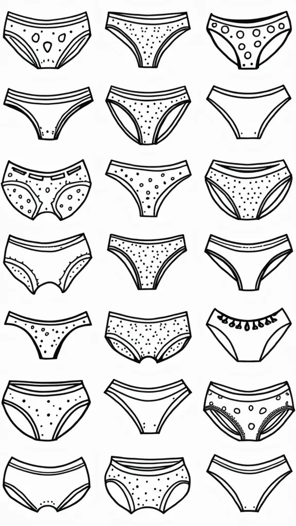 coloring page underwear